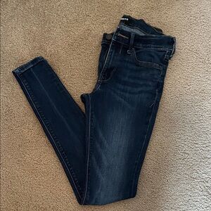 Express Women's Dark Indigo Skinny Jeans